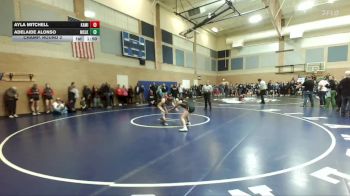 105lbs Champ. Round 3 - Ayla Mitchell, Kamiakin (Girls) vs Adelaide Alonso, Moses Lake (Girls)