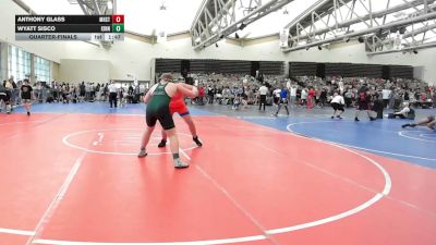 222-H lbs Quarterfinal - Anthony Glass, Manhasset vs Wyatt Sisco, Kinnelon