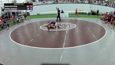 135 lbs Giana Rutledge, Arkansas Blue vs Sophia Hodges, Maryland