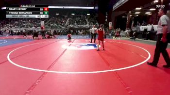 110 lbs 5th Place Match - Sidney Liechty, Evanston vs Kyonna Gustafson, Hulett