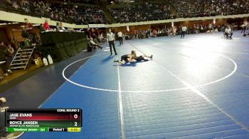 93 lbs Cons. Round 2 - Royce Jansen, Moyer Elite Wrestling vs Jase Evans, Iowa