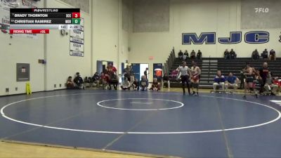 149 lbs Champ. Round 1 - Brady Thornton, Sacramento City College vs Christian Ramirez, Modesto College