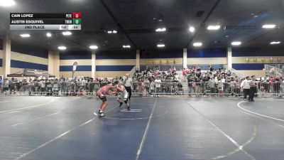 114 lbs 2nd Place - Cain Lopez, Peterson Grapplers vs Austin Esquivel, Thundercats Wrestling