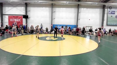 52 kg 5th Place - Dannielle Christian, Michigan Rev Blue vs Lexia Schechterly, MGW Rebels