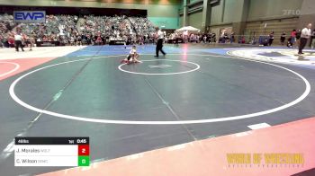 46 lbs Round Of 16 - Jesse Morales, Wolf Pack WC vs Cash Wilson, Salem Elite Mat Club