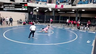 130 lbs Cons. Round 5 - Amara Nwoye, Unattached vs Anaya Campbell, Bolingbrook