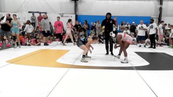 58 lbs Rr Rnd 2 - Ki`Morah Cathey, Okie Girls - W vs Ella McCabe, Apex (OH) Girls - W