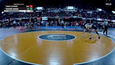 AA - 138 lbs Quarterfinal - Madden Jensen, Great Falls CMR vs Gage Clothier, Great Falls / MSDB