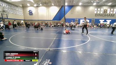 56 lbs Quarterfinal - Corbin M Smuin, Uintah Wrestling vs Ezra Heredia, Agon Academy