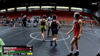 84 lbs Round 7 (8 Team) - Brinson Braun, Warner Elite vs Owen Hixson, Silo WC