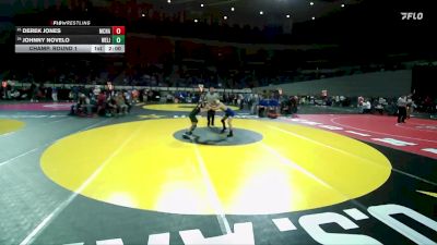 6A Boys 120 lbs Champ. Round 1 - Derek Jones, McNary Boys vs Johnny Novelo, West Linn Boys