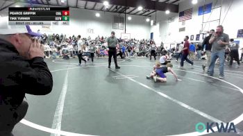 60 lbs Consi Of 8 #1 - Pearce Griffin, Coalgate Wildcat Wrestling Club vs Tike Turner, Bridge Creek Youth Wrestling