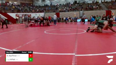 220 lbs Cons. Round 5 - Jeremiah Riffell, Concord Wrestling Club vs Kameron Kauffman, Warsaw