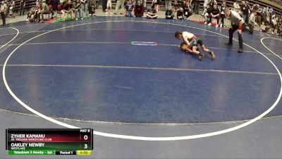 53 lbs Semifinal - Zyher Kamanu, Jr. Trojans Wrestling Club vs Oakley Newby, WESTLAKE