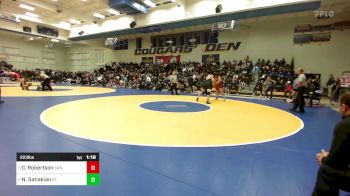 223 lbs Semifinal - Cole Robertson, San Clemente vs Nicholas Sahakian, St. John Bosco