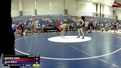 126 lbs Champ. Round 3 - Stephen Myers, WV vs Isaak Skelly, OH