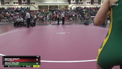 125 lbs Round 3 - Keston Spratt, Williamsburg vs Grace Hallam ...