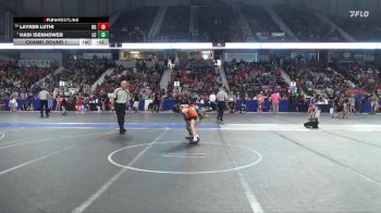 85 lbs Champ. Round 1 - Hadi Isenhower, Linn County vs Layken Luthi, Ogden`s Outlaws