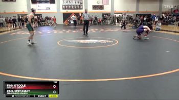 150 lbs Quarterfinal - Cael Smithhart, Cedar Rapids Kennedy vs Finn O`Toole, Iowa City, Liberty