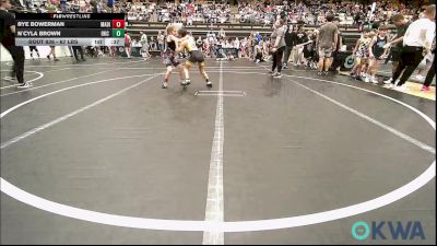 67 lbs Rr Rnd 2 - Rye Bowerman, Madill Takedown vs N`cyla Brown, OKC Saints Wrestling