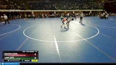 74 lbs Cons. Round 4 - Colton Vogel, Western Dubuque Wrestling Club vs Lane Sass, Viking Wrestling Club (IA)