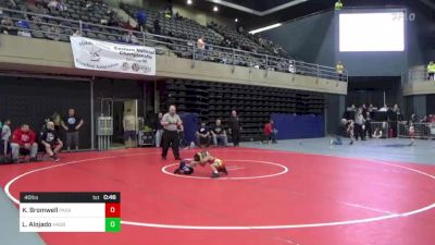 40 lbs Semifinal - Kaiem Bromwell, Pasadena, MD vs Leo Alojado, Hasbrouck Heights, NJ