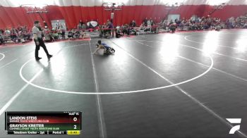 62-62 lbs Round 1 - Landon Steig, Badger Youth Wrestling Club vs Grayson Kreiter, Campbellsport Youth Wrestling Club