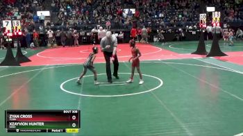 61 lbs Quarterfinal - Zyan Cross, TLWA vs Xzayvion Hunter, SAN2