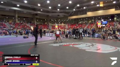 122 lbs Quarterfinal - Abbigail O`Kelly, OK vs Parker Jennen, AR