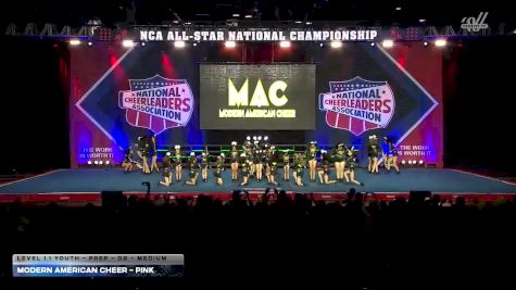 Modern American Cheer - Pink [2026 L1.1 Youth - PREP - D2 - Medium] 2026 NCA All-Star National Championship