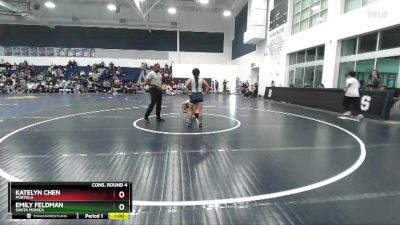 130 lbs Cons. Round 4 - Katelyn Chen, Portola vs Emily Feldman, Santa Monica