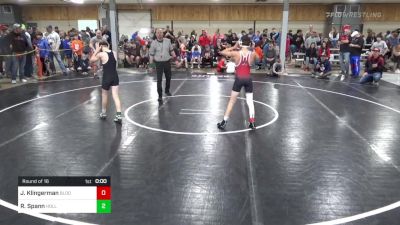 I 100 lbs Round Of 16 - Jd Klingerman, Bloomsburg vs Ray Spann, Holland Patent