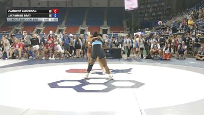 190 lbs Cons. Quarters - Cambree Anderson, North Dakota vs JayaShree Bray, Nebraska