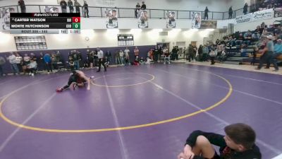 145 lbs 3rd Place Match - Carter Watson, Riverton Middle School vs Monte Hutchinson, Cody Middle School