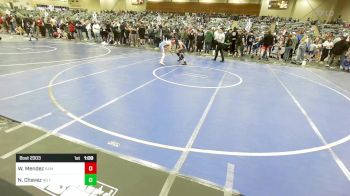 100 lbs Round Of 16 - Wyatt Mendez, Ram WC vs Nova Chavez, No Team