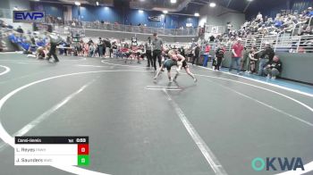 60 lbs Consolation - Lukus Reyes, Pawhuska Elks Takedown vs Jaxon Saunders, Woodland Wrestling Club