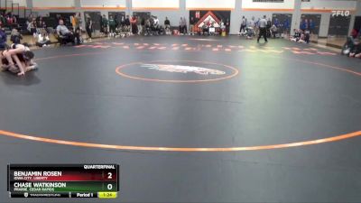 113 lbs Quarterfinal - Benjamin Rosen, Iowa City, Liberty vs Chase Watkinson, Prairie, Cedar Rapids