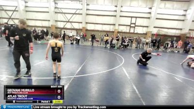 67 lbs Cons. Semi - Atlas Trout, Wasatch Wrestling Club vs Geovani Murillo, Roy Wrestling Club