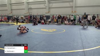 85-J lbs Consi Of 8 #2 - Max Hanselman, NY vs Braden Dykhouse, MI