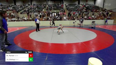 48 lbs Consi Of 8 #2 - Wyatt Parker, Georgia vs August Bishop, South Forsyth WAR Wrestling Club