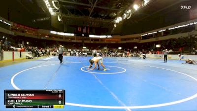 126 lbs Quarterfinal - Khel Lipumano, Yuma Catholic vs Arnold Guzman, Tempe High School