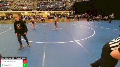 5th - 6th grade - 63 Cons. Semis - Griffin Osgood, Big Game Wrestling Club vs Kale McDermott, Outlaw Wrestling Club