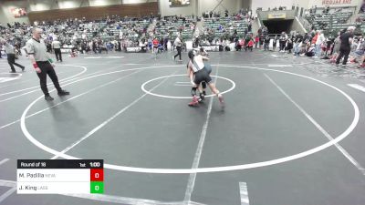 116 lbs Round Of 16 - Maxim Padilla, Nevada Elite vs Jeremiah King, Lassen Wrestling Association