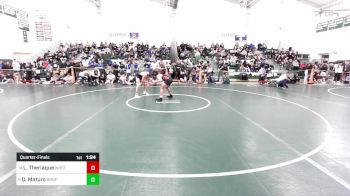 165 lbs Quarterfinal - Lucas Theriaque, Woodstock Academy vs Domenic P Maturo, Branford