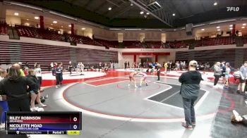 112 lbs Round 4 - Nicolette Moad, Husky Wrestling Club vs Riley Robinson, Oklahoma