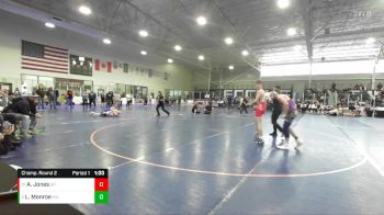 126 lbs Champ. Round 2 - Andrew Jones, Sanderson Wrestling Academy vs Lane Monroe, Millard