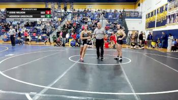 155 lbs Champ. Round 2 - Josie Wilson, Upper Saint Clair Hs vs Addison Urschler, North Allegheny
