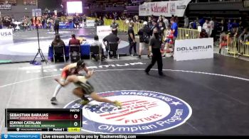 160 lbs Quarterfinal - Izayah Catalan, Northview High School Wrestling vs Sebastian Barajas, Sunkist Kids/Monster Garage