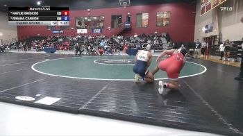 160 lbs Champ. Round 1 - Haylie Briscoe, Delaware State vs Rihana Carson, Emory & Henry