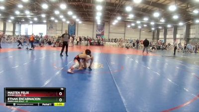 76 lbs Rd# 10- 4:00pm Saturday Final Pool - Masten Felix, Rough House vs Ethan Encarnacion, Maryland GOLD